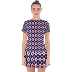 Df Batticalloa Drop Hem Mini Chiffon Dress by deformigo