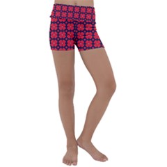 Df Clematis Kids  Lightweight Velour Yoga Shorts by deformigo