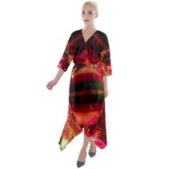 Christmas Tree  1 6 Quarter Sleeve Wrap Front Maxi Dress by bestdesignintheworld