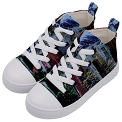 Hot Day In Dallas 53 Kids  Mid-top Canvas Sneakers by bestdesignintheworld