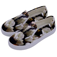 Tulips 1 3 Kids  Canvas Slip Ons by bestdesignintheworld