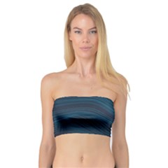 Abstract Glowing Blue Wave Lines Pattern With Particles Elements Dark Background Bandeau Top by Wegoenart