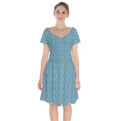 Df Tadeo Di Palma Short Sleeve Bardot Dress by deformigo