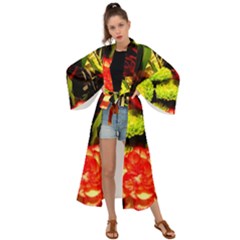 Flowers 1 1 Maxi Kimono by bestdesignintheworld