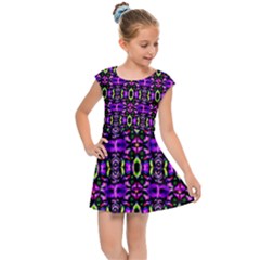 Abstract-r-5 Kids  Cap Sleeve Dress by ArtworkByPatrick