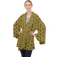 Teressa Long Sleeve Velvet Kimono  by deformigo