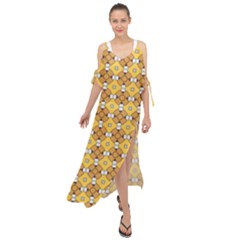 Terrivola Maxi Chiffon Cover Up Dress by deformigo