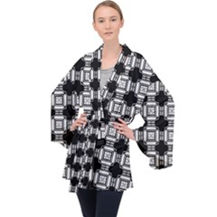 Saba Long Sleeve Velvet Kimono  by deformigo