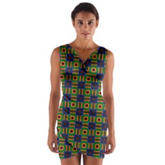 Mattawa Wrap Front Bodycon Dress by deformigo