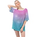 Pastel Goth Galaxy  Oversized Chiffon Top View1