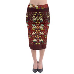 Happy Birds In Freedom And Peace Midi Pencil Skirt by pepitasart