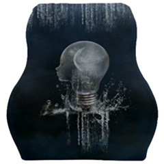 Awesome Light Bulb Car Seat Velour Cushion  by FantasyWorld7