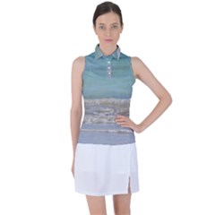 Minty Ocean Women s Sleeveless Polo Tee by TheLazyPineapple