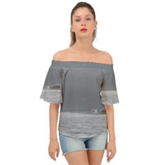 Stormy Seas Off Shoulder Short Sleeve Top by TheLazyPineapple