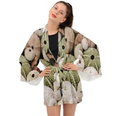 Sea Urchins Long Sleeve Kimono by TheLazyPineapple