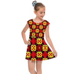 Rby-c-4-9 Kids  Cap Sleeve Dress by ArtworkByPatrick