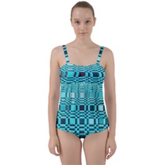 469823231 Glitch37 Twist Front Tankini Set by ScottFreeArt