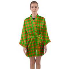 Generated Glitch20 Long Sleeve Satin Kimono by ScottFreeArt