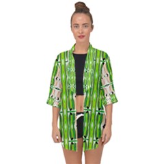 Cocoon Print Open Front Chiffon Kimono by ScottFreeArt