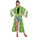 Cocoon Print Maxi Kimono View1