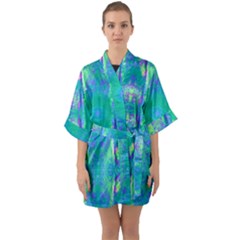 Tank Blue  #scottfreear T= N Green Purple Img 1589 Half Sleeve Satin Kimono  by ScottFreeArt