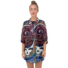 Grateful Dead Ahead Of Their Time Half Sleeve Chiffon Kimono by Sapixe