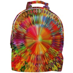 Kaleidoscope Mandala Color Mini Full Print Backpack by Vaneshart