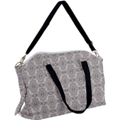 Timeless - Black & Abalone Grey Canvas Crossbody Bag