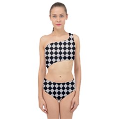 Block Fiesta Black And Abalone Grey Spliced Up Two Piece Swimsuit by FashionBoulevard