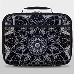 Black And White Pattern Full Print Lunch Bag by Sobalvarro