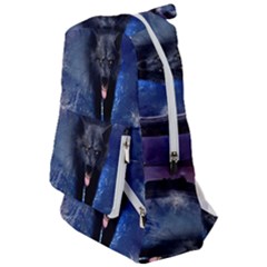 Awesome Wolf In The Gate Travelers  Backpack by FantasyWorld7