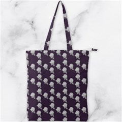 White Rose In Purple Double Zip Up Tote Bag by snowwhitegirl