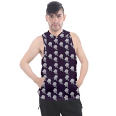 White Rose In Purple Men s Sleeveless Hoodie by snowwhitegirl