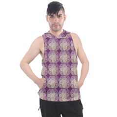 Doily Only Pattern Purple Men s Sleeveless Hoodie by snowwhitegirl