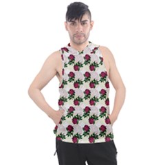 Doily Rose Pattern White Men s Sleeveless Hoodie by snowwhitegirl