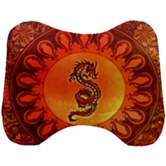 Wonderful Chinese Dragon Head Support Cushion by FantasyWorld7