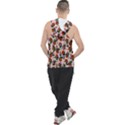 Fiola Pattern Pink Men s Sleeveless Hoodie View2