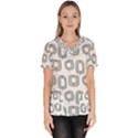 Forest Patterns 16 Women s V-Neck Scrub Top View1