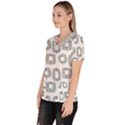 Forest Patterns 16 Women s V-Neck Scrub Top View2