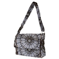 Pattern Abstract Structure Art Full Print Messenger Bag (m) by Nexatart