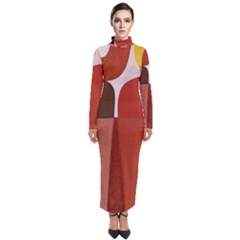 Sophie Taeuber Arp, Composition À Motifs D arceaux Ou Composition Horizontale Verticale Turtleneck Maxi Dress by Sobalvarro