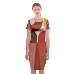 Sophie Taeuber Arp, Composition À Motifs D arceaux Ou Composition Horizontale Verticale Classic Short Sleeve Midi Dress by Sobalvarro