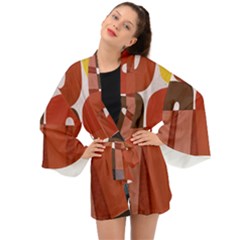 Sophie Taeuber Arp, Composition À Motifs D arceaux Ou Composition Horizontale Verticale Long Sleeve Kimono by Sobalvarro