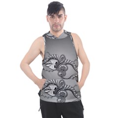 Decorative Clef, Zentangle Design Men s Sleeveless Hoodie by FantasyWorld7