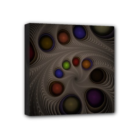 Fractal Fantasy Abstract Pattern Mini Canvas 4  X 4  (stretched) by Wegoenart