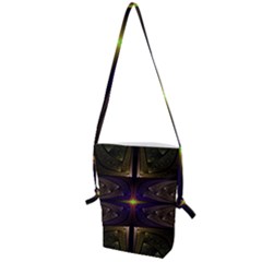 Fractal Fantasy Design Texture Folding Shoulder Bag by Wegoenart
