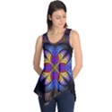 Fractal Flower Fantasy Floral Sleeveless Tunic View1