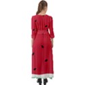 Minimalist Summer Watermelon Wallpaper Button Up Maxi Dress View2