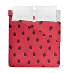 Seamless Watermelon Surface Texture Duvet Cover Double Side (full/ Double Size) by Nexatart