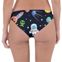 Space Astronomy Decorative Symbols Seamless Pattern Vector Illustration Reversible Hipster Bikini Bottoms View4